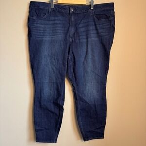 Old Navy‎ Women's Dark Wash High Rise WOW Super Skinny Jeans Size 24 Stretch